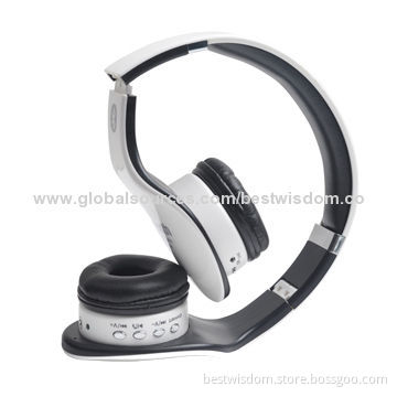 Wireless Bluetooth Stereo Headset with TF Card and FM Radio, Supports MP3 Player and ComputerNew